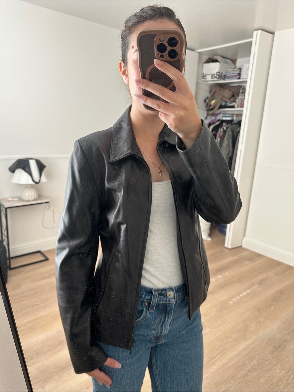 Vintage West Coast Leather Leather Full Zip Jacket 6